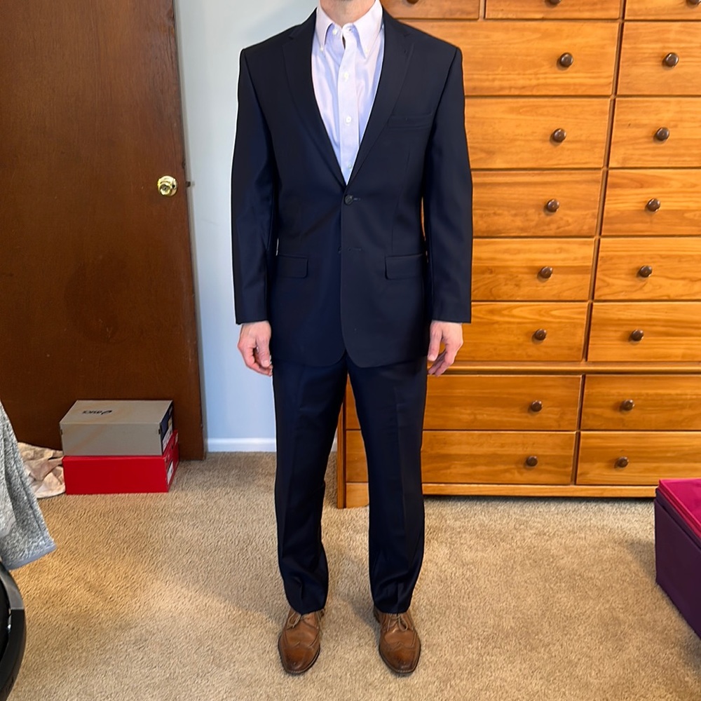 Joseph A Bank Navy Tailored Men’s Suit
